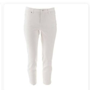 Isaac Mizrahi Live Icon grace jeans white 12
